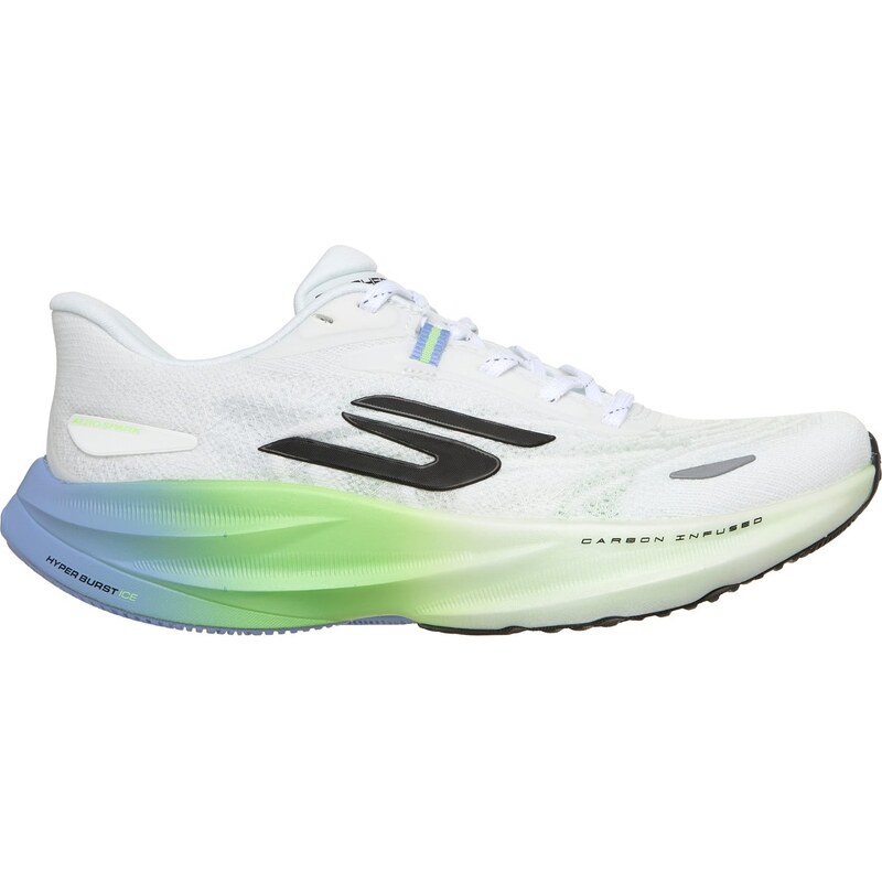 Skechers Ženy Aero Spark Shoes v Bílý/Limetková, Velikost 36.5,