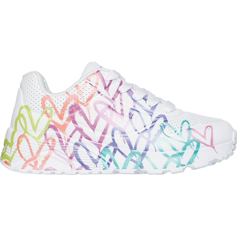Skechers Dívky JGoldcrown: UNO Lite - Metallic Joy Shoes v Bílá,