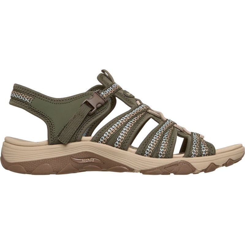 Skechers Ženy Arch Fit Reggae Shoes v Olivová, Velikost 36, Vegan 113048091