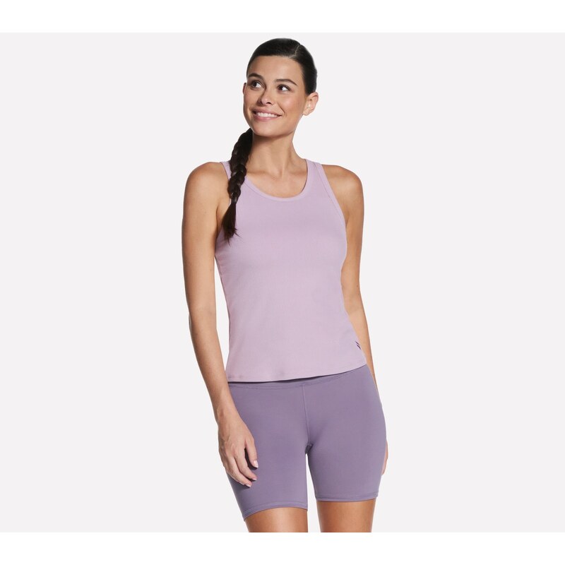 Skechers Ženy GO WALK Luxe Rib Tank v Fialová /Fialový, Velikost