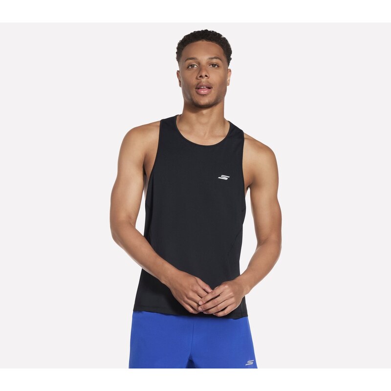 Skechers Muži GO RUN Vapor Singlet Top v Černá, Velikost 2XL