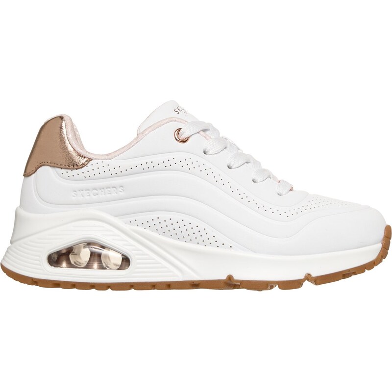 Skechers Dívky UNO Gen1 - Shimmer Wave Shoes v Bílý, Velikost 35
