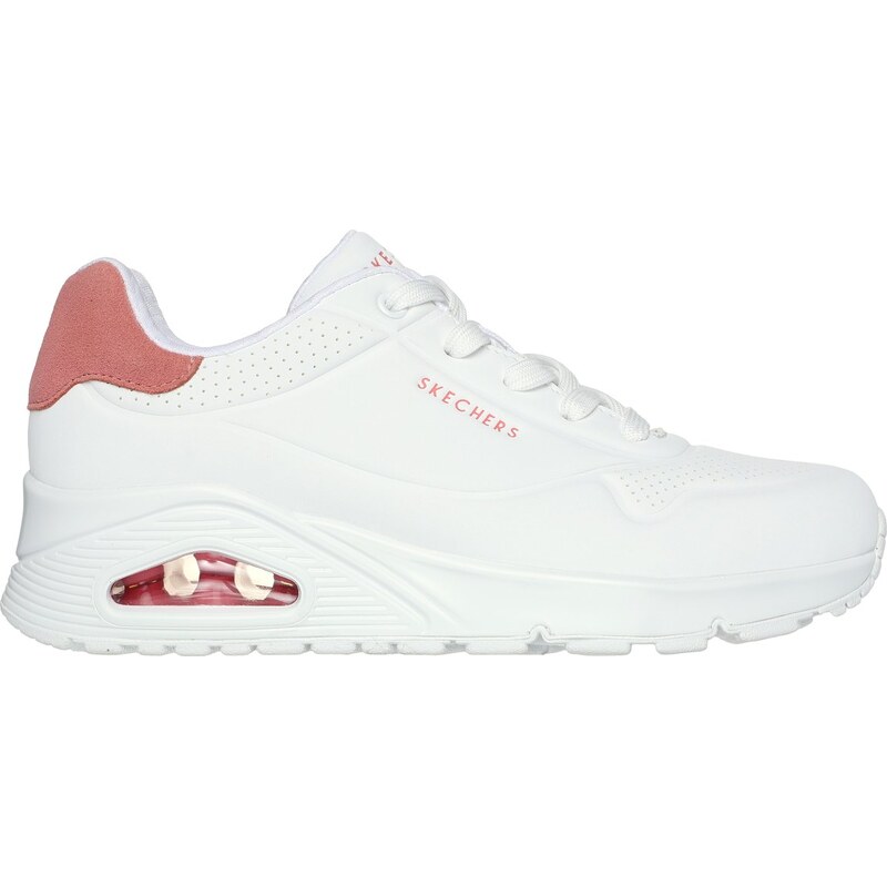 Skechers Ženy UNO - Pop Back Shoes v Bílý/Korál, Velikost 39.5