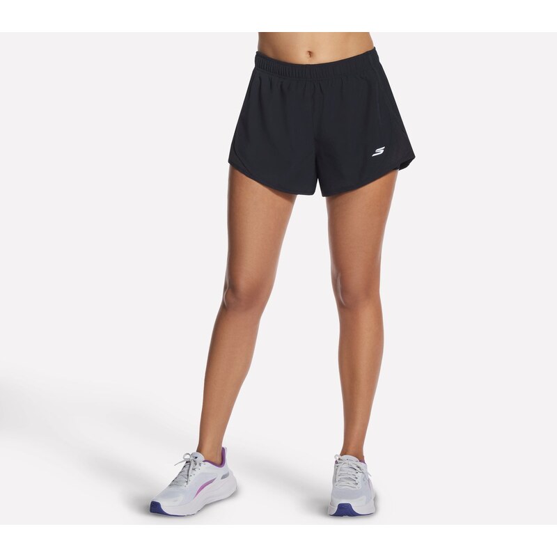 Skechers Ženy Ace 3 Inch Short v Černá/Žlutá/Oranžový, Velikost