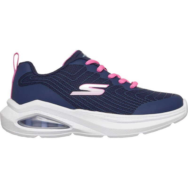 Skechers Dívky Microspec Max Velocity Shoes v Tmave Modrá,