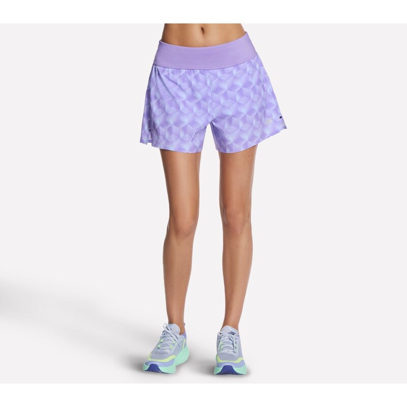 Skechers Ženy Tempo 4 Inch Printed Short v Modrozelená/Nachový,