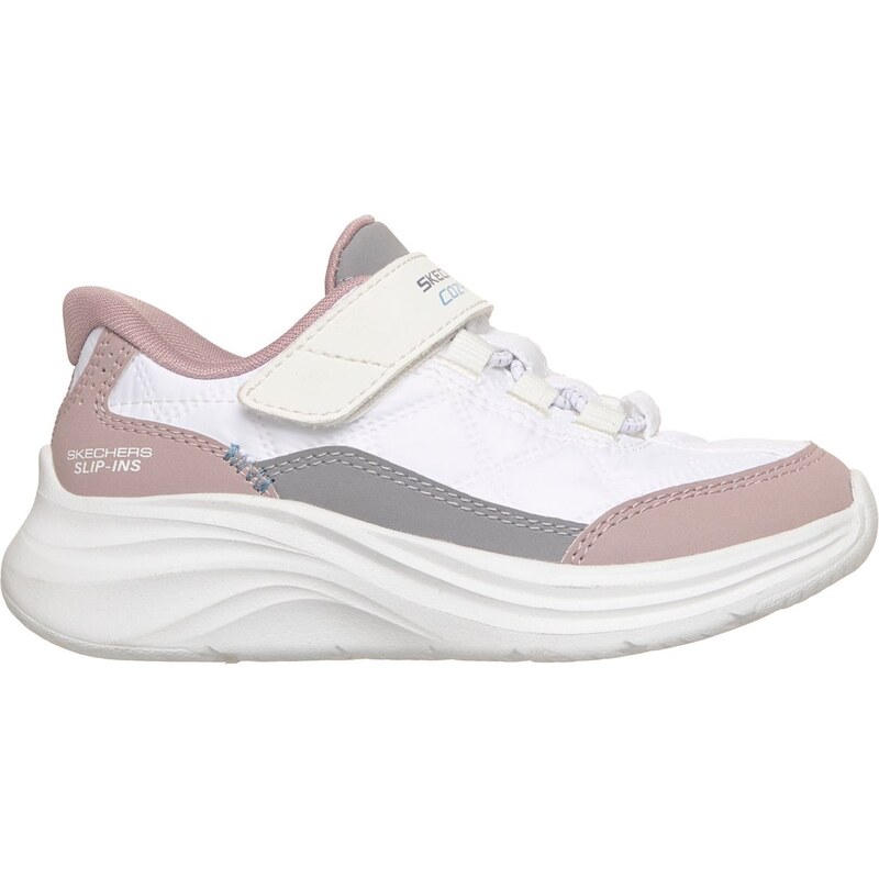 Skechers Dívky Slip-ins: Comfy Sprints - Cozy Fit Shoes v Bílý/