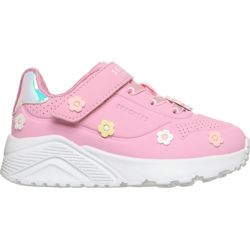 Skechers Dívky UNO Lite - Mini Bloom Shoes v Ruzový, Velikost 22