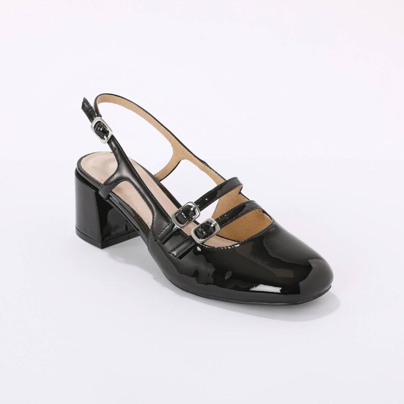 Blancheporte Slingback polobotky černá