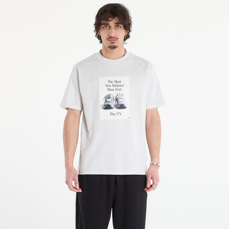 Tričko New Balance 574 Ad T-Shirt Ash Heather M