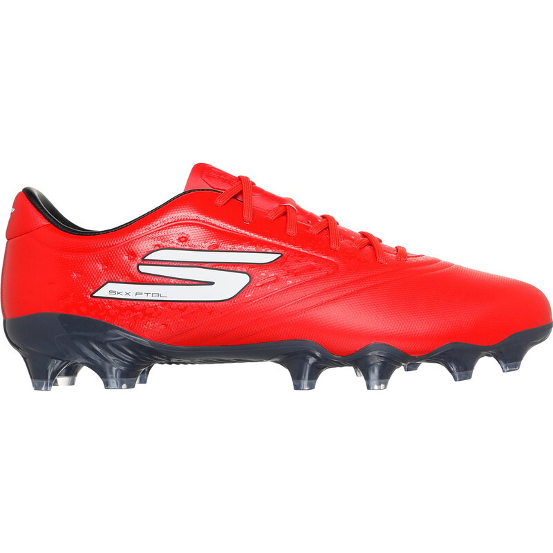 Skechers Razor 1.5 Academy FG Shoes v Červené/Černá, Velikost 38