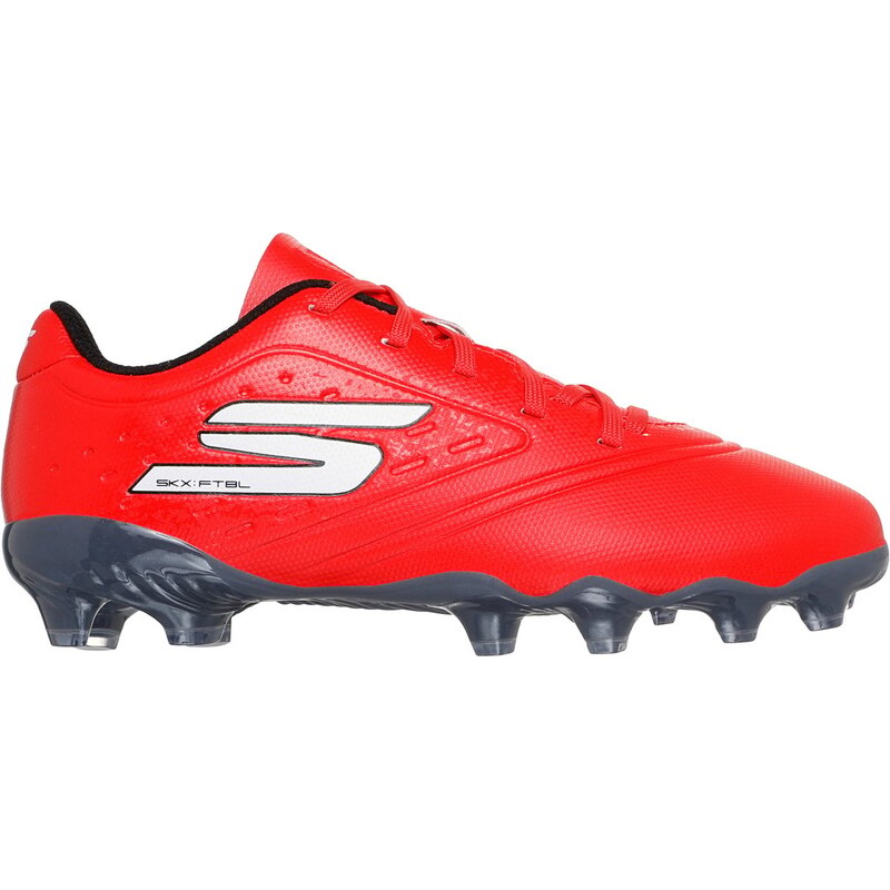 Skechers Razor 1.5 Jr Td FG Shoes v Červené/Černá, Velikost 26.5
