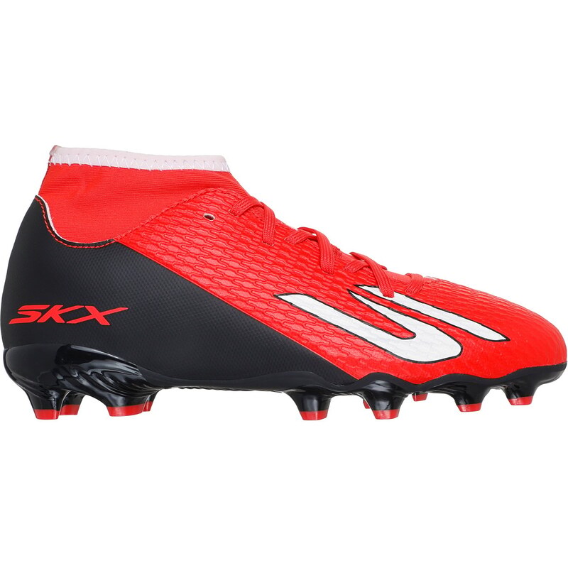 Skechers SKX_2 Jr High Youth MG Shoes v Červené/Černá, Velikost