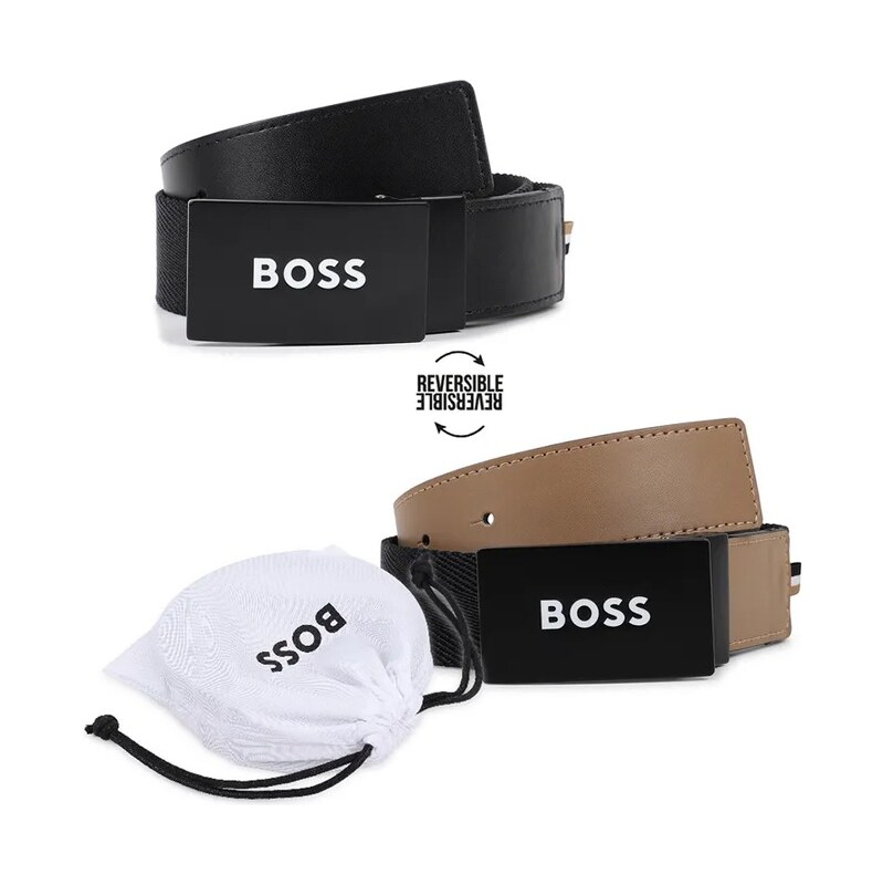 BOSS oboustranný pásek dětský