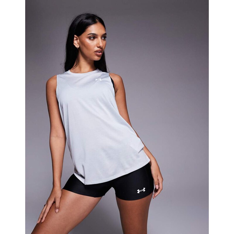Under Armour Tech tank top in halo grey