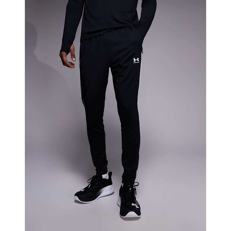 Under Armour Challenger training bottoms in black and white