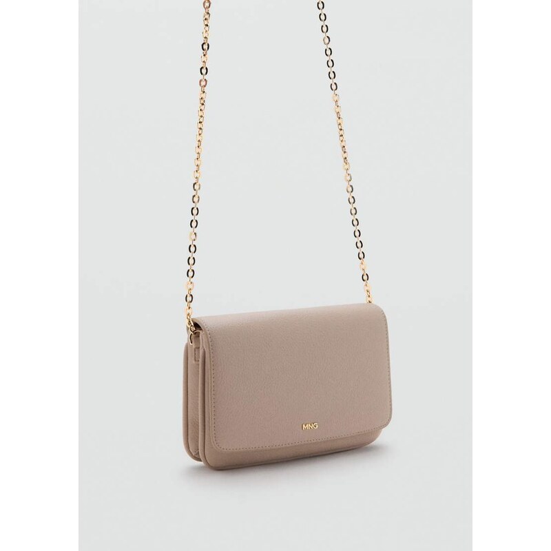 Mango classic cross body bag in oat-Neutral 113062557