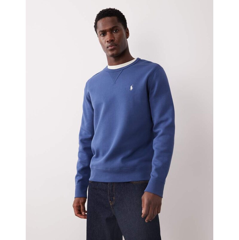 Polo Ralph Lauren icon logo double-knit sweatshirt in navy