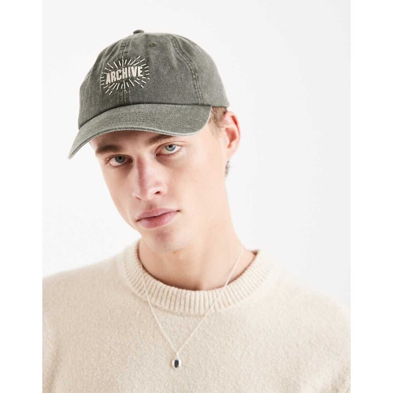 Jack & Jones archive cap in washed green