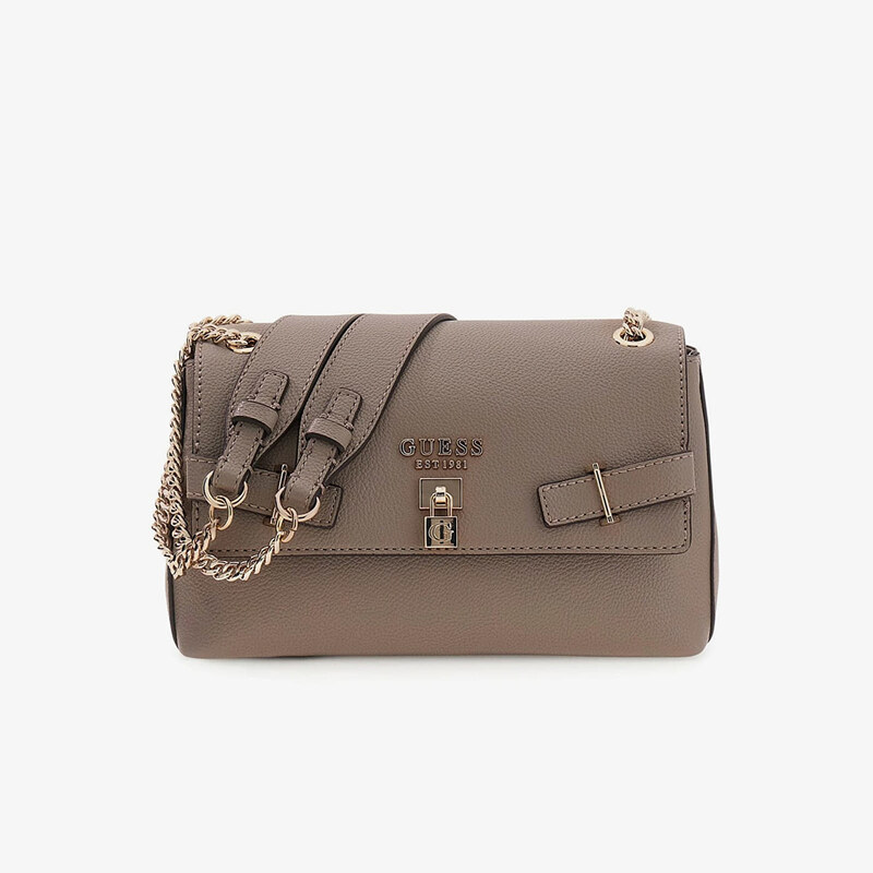 Kabelka GUESS Yesba Convertible Cross Body Flap Dark Taupe