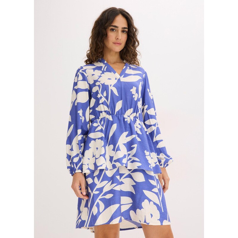 bonprix Tunikové šaty modrá Žena