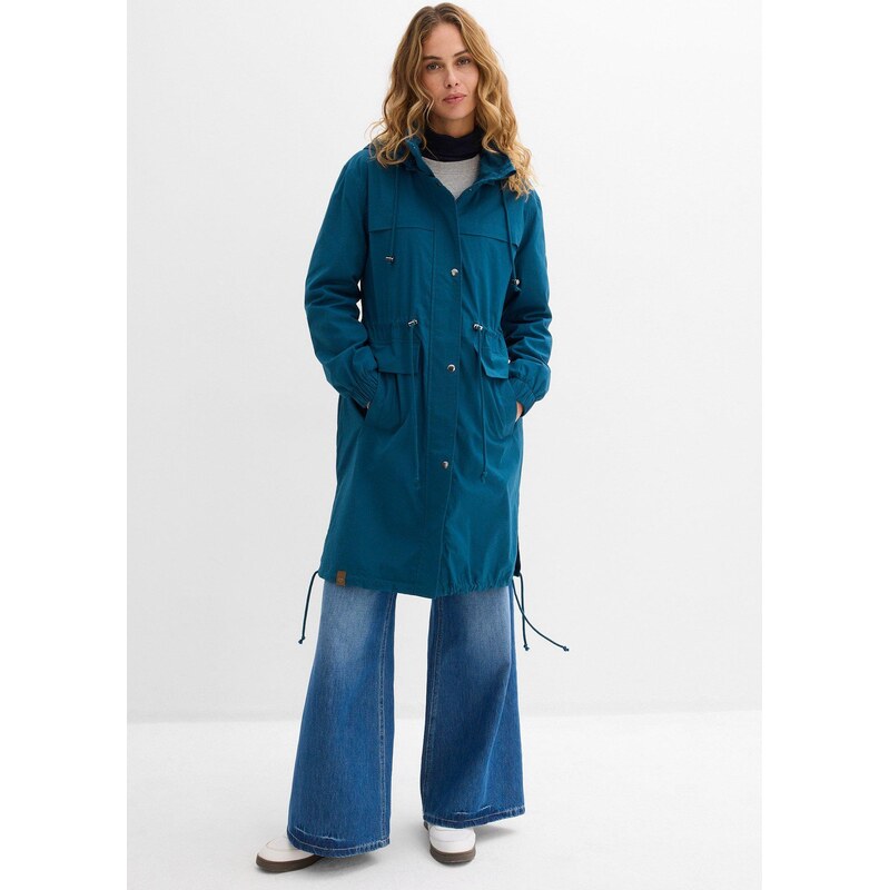 bonprix Trenčkot/parka s velkými kapsami modrá Žena 114475549