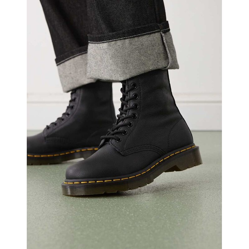 Dr Martens 1460 Pascal virginia leather lace up boots-Black 115512127