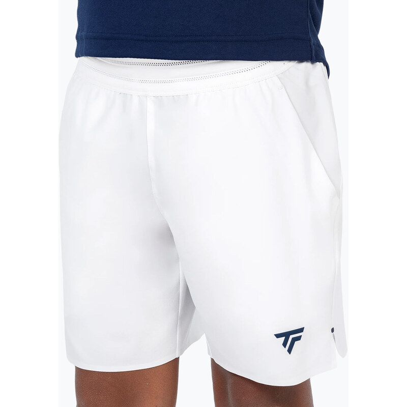 Pánské tenisové šortky Tecnifibre Team Stretch Short white
