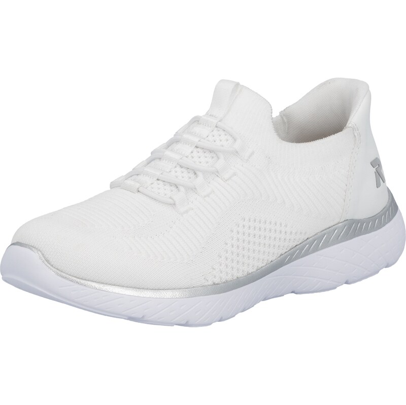 Rieker Sport Slip on boty 'M5066' stříbrná / bílá