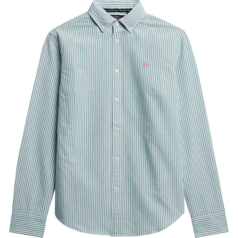 Superdry & Co Halenka zelená / bílá