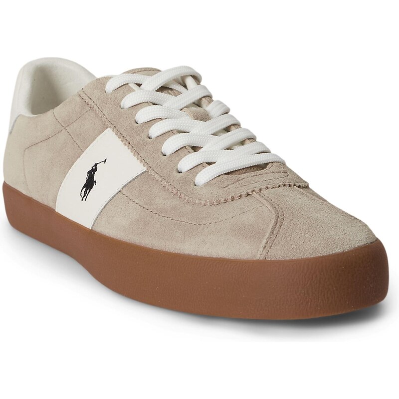 Polo Ralph Lauren Tenisky COURT béžová / barva bílé vlny