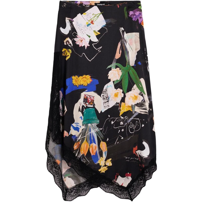 Desigual Sukně mix barev / černá