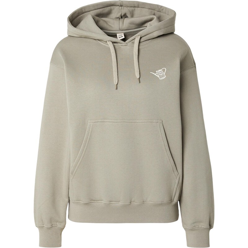 Iriedaily Mikina Monstera khaki / bílá