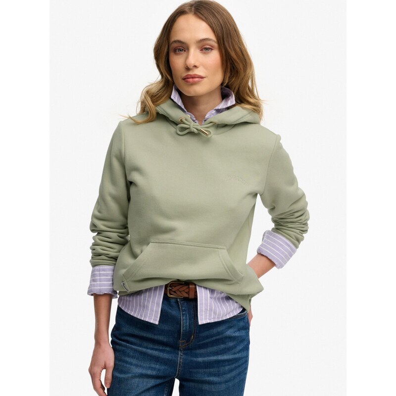 Superdry & Co Mikina ESSENTIAL pastelově zelená 113075840