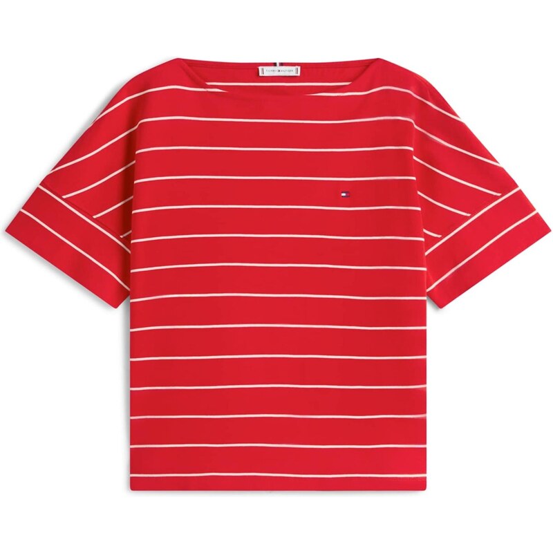 TOMMY HILFIGER Tričko CODY červená / bílá