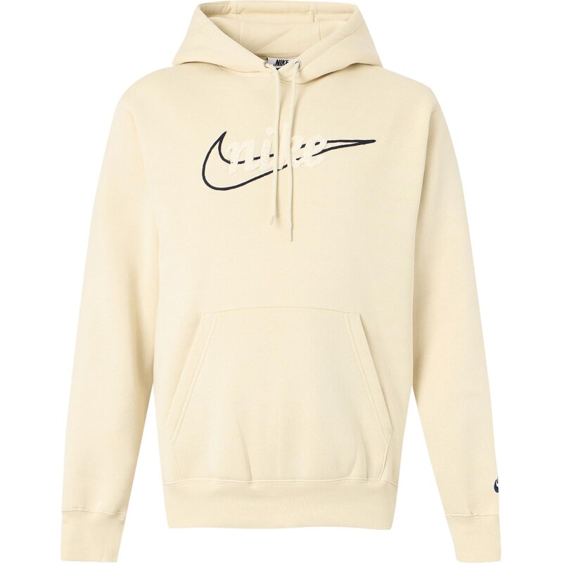 Nike Sportswear Mikina CLUB béžová / černá