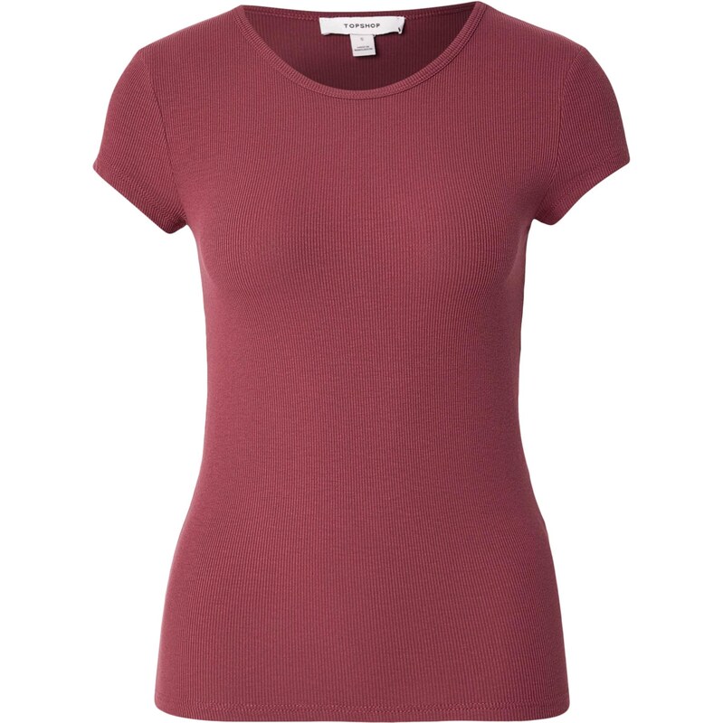 TOPSHOP Tričko PREMIUM bordó