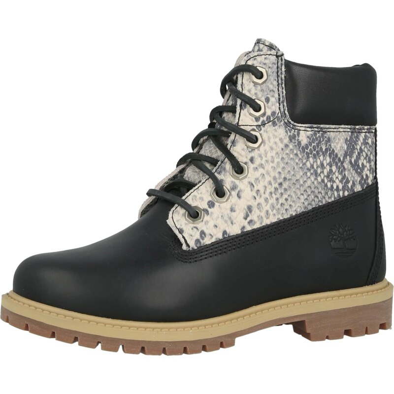 TIMBERLAND Šněrovací kozačky černá / offwhite 113078046