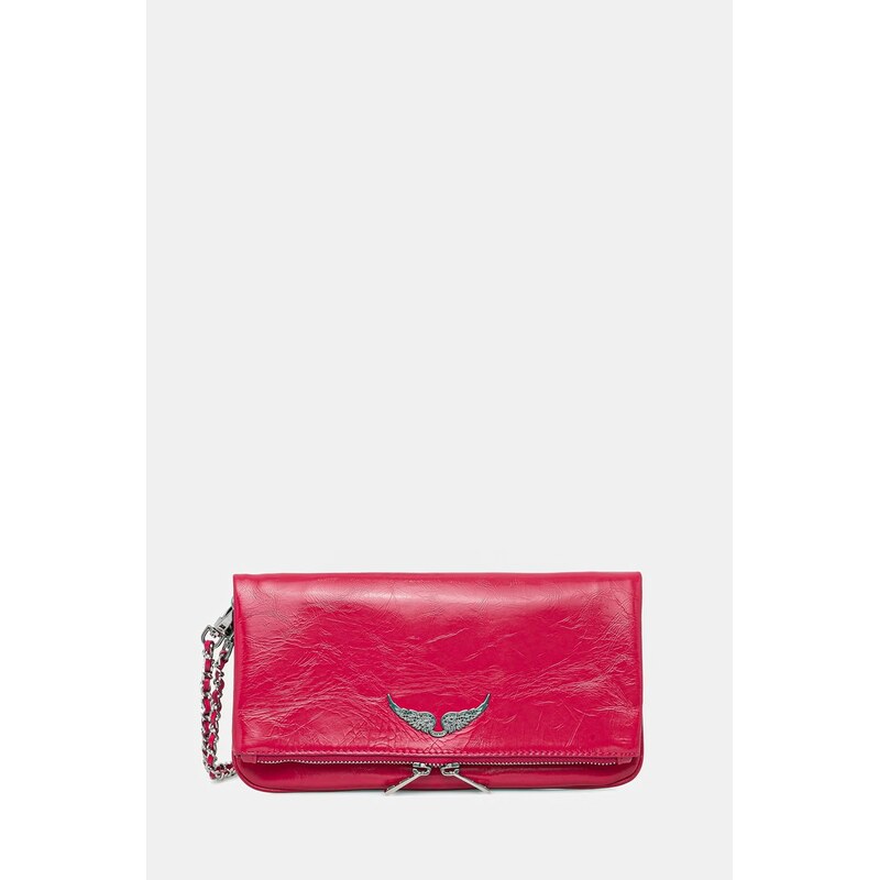 Kožená kabelka ZADIG&VOLTAIRE ROCK VINTAGE PATENT 113083404