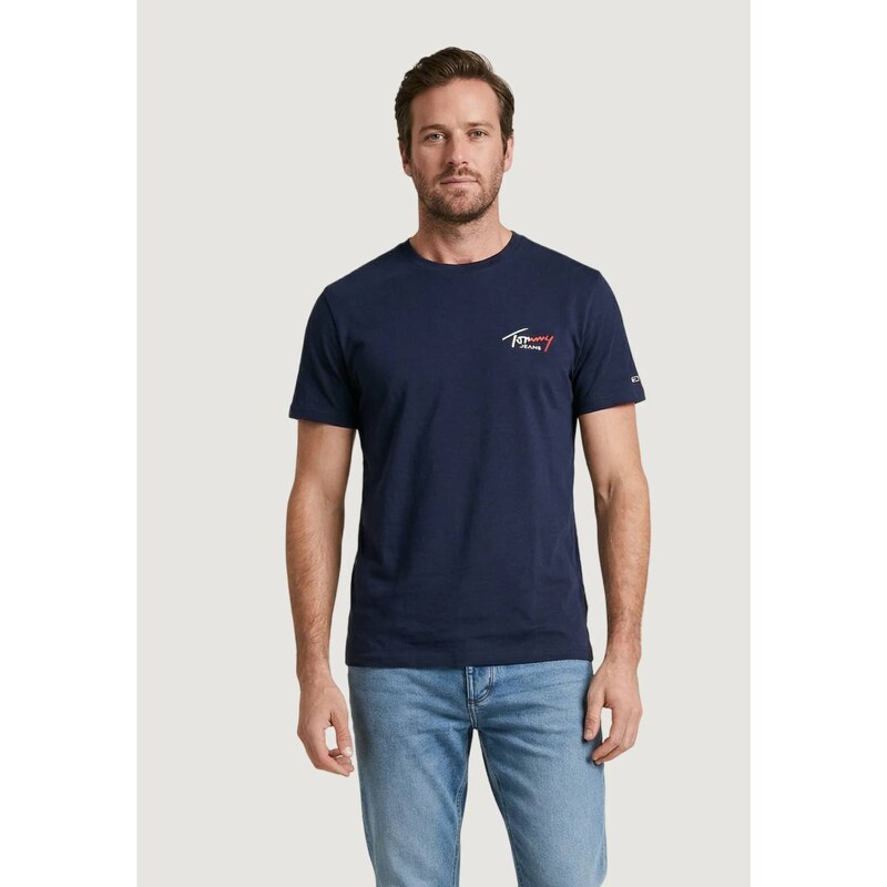 Tommy Jeans pánské modré tričko