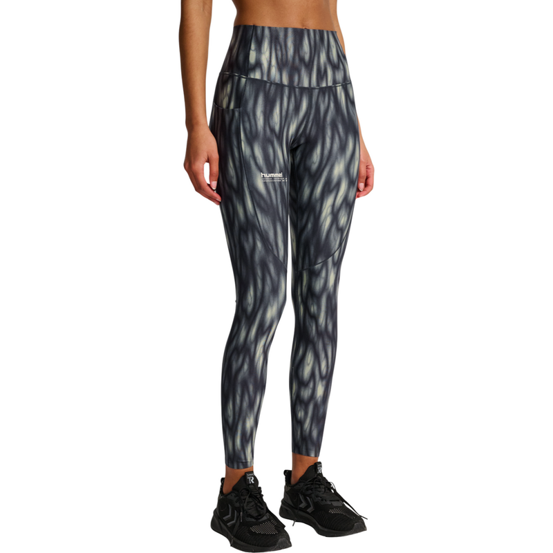 Legíny Hummel Hiit Aop Intensity Hw Tight Women dámské 113093332