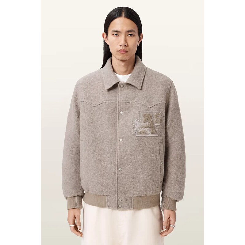 AllSaints bomber pánský vlněný ROYCE