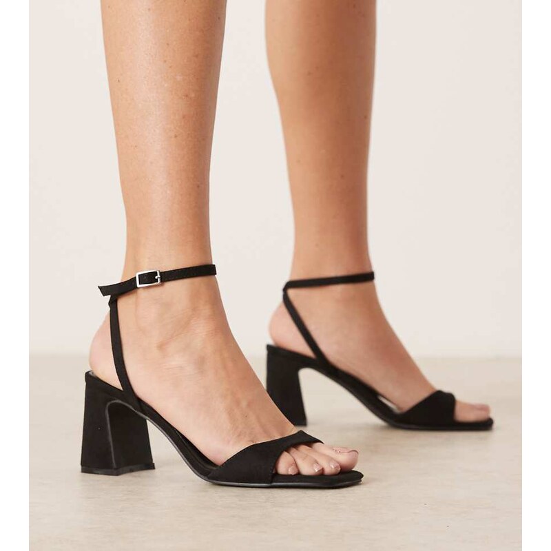 Raid Wide Fit RAID Cora Wide Fit block heeled sandals in black