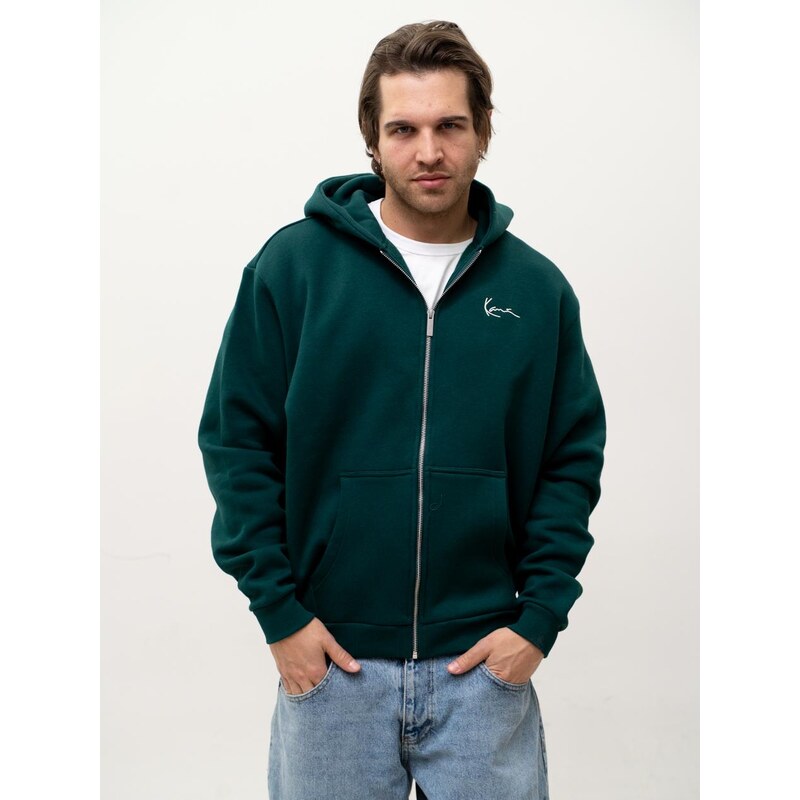 Pánská mikina Oversize Hoodie Green Karl Kani Small Signature