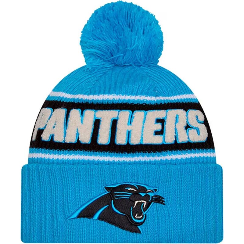 Zimní čepice modrá New Era NFL Sideline Carolina Panthers