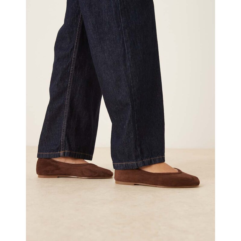 RAID Maryana ballet flats in brown suedette 115518863