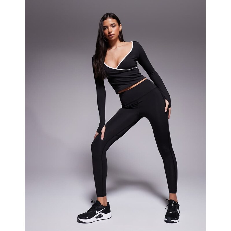 4505 active heart sculpt seam high waist gym legging in black 115566747