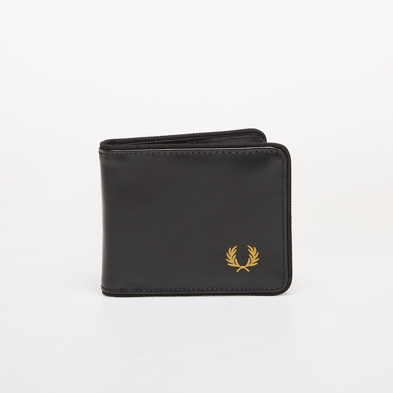 Peněženka FRED PERRY Tonal Coated Polyester Billfol Black/ Gold