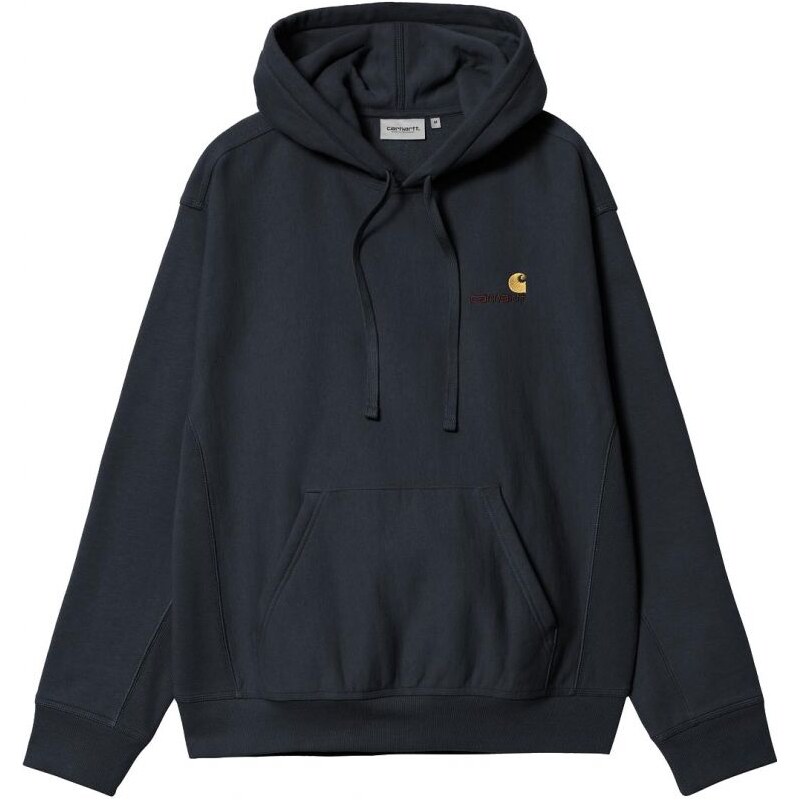 MMIKINA CARHARTT WIP Hooded American Scri - modrá -