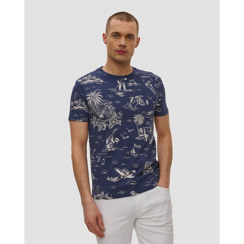 Tmavě Modré Pánské Tričko S Potiskem Polo Ralph Lauren